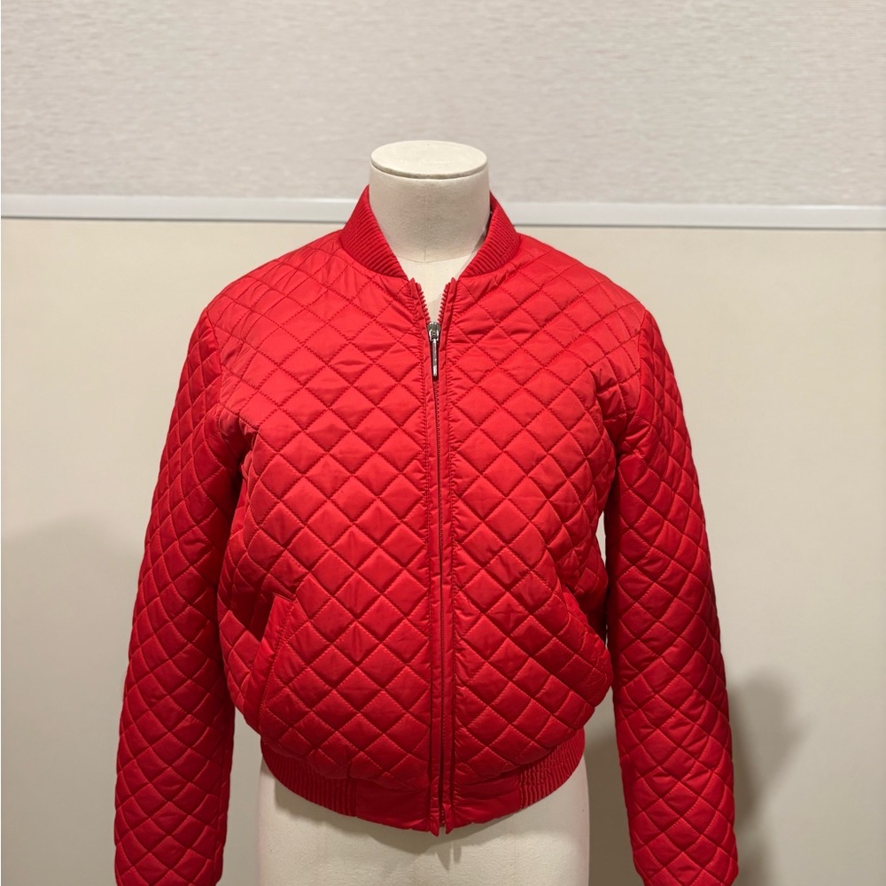 Hugo Boss Kids Red Quilted Puffer Jacket
